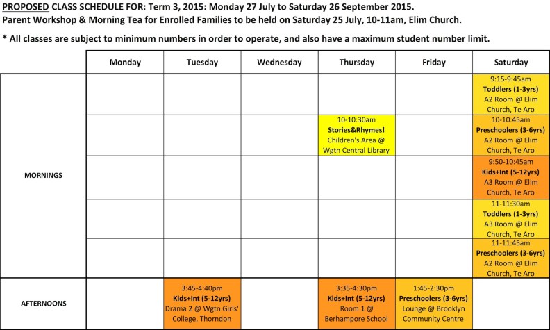 Schedule 2015 T3 v150705