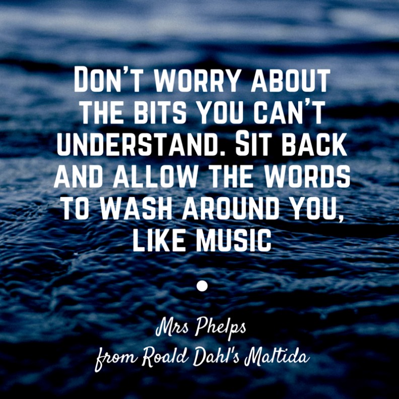 Don't worry about the bits you can't understand