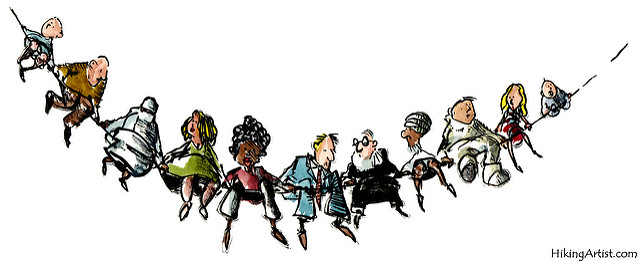 The global society on the same string